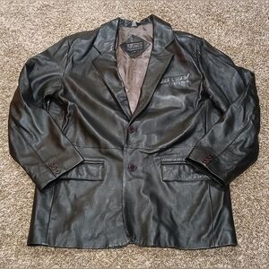 LA Leather California Coat Size 44 Tall